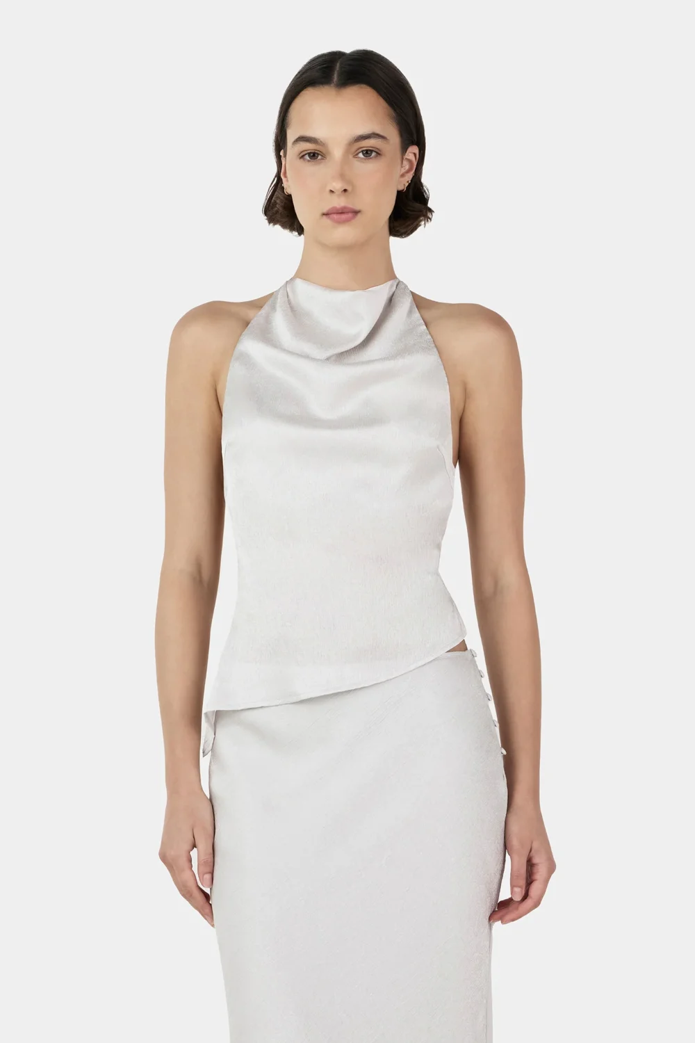 Iris Halter Top Silver