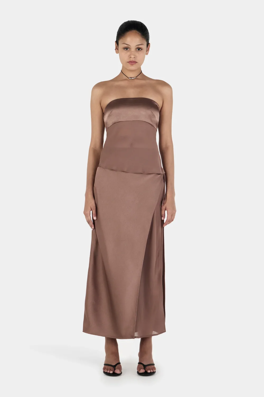 Ricky Midi Skirt Brown