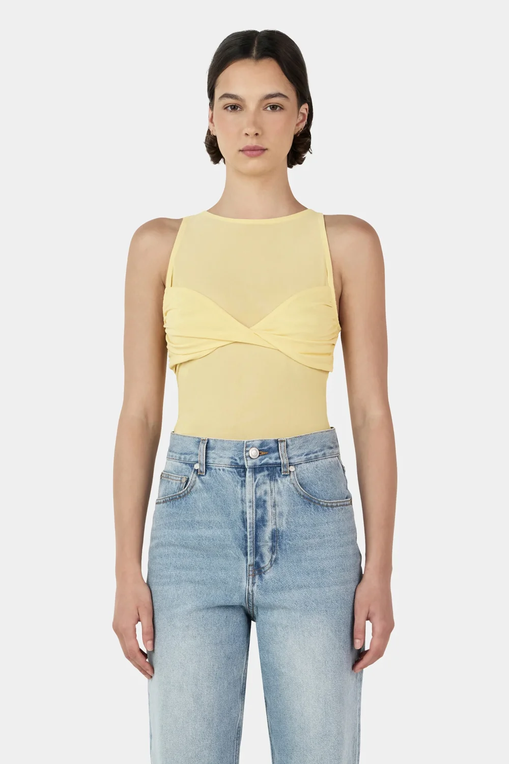 Halsey Mesh Top Lemon