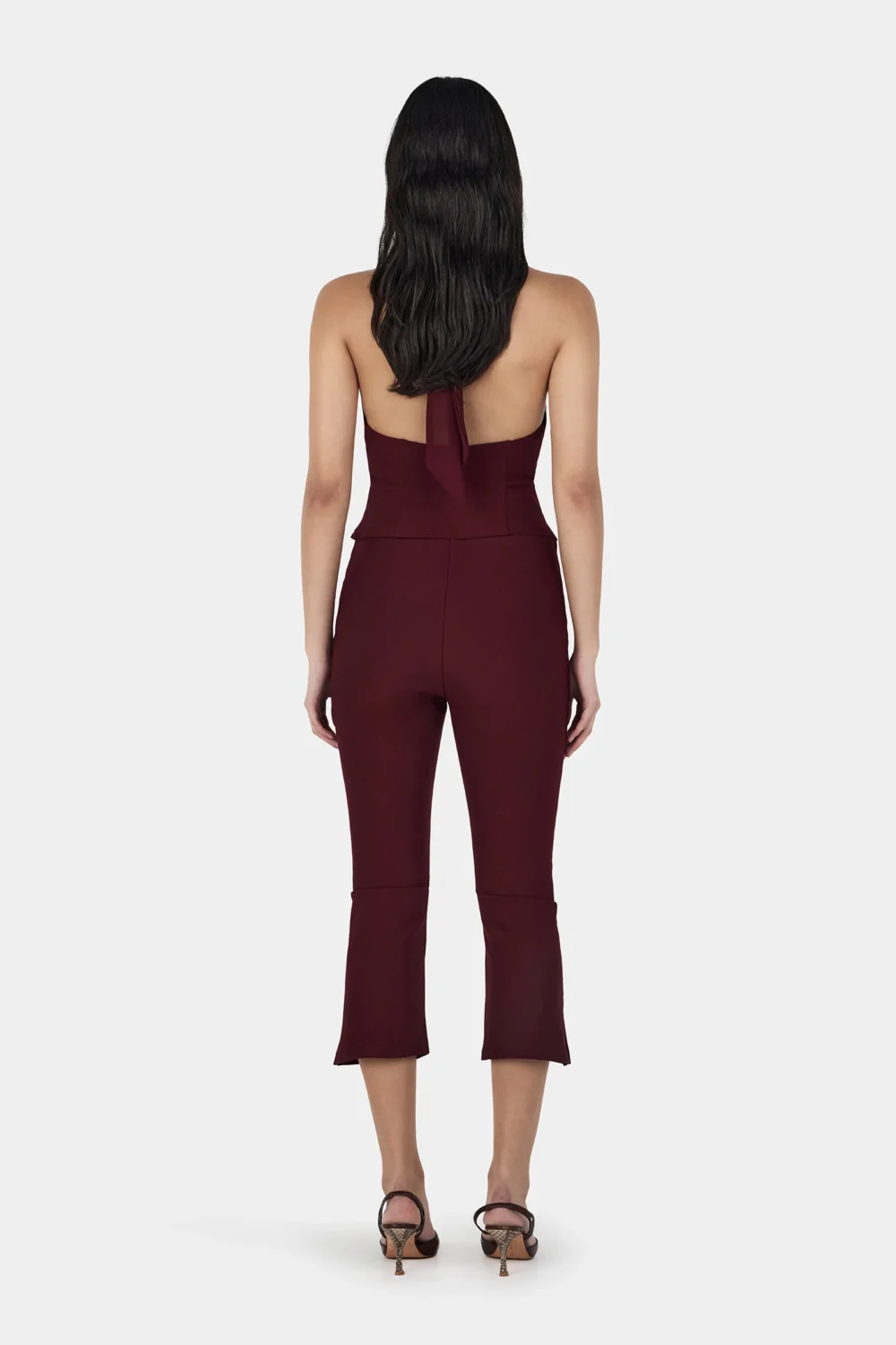 Chelsea Halter Top Burgundy - 2