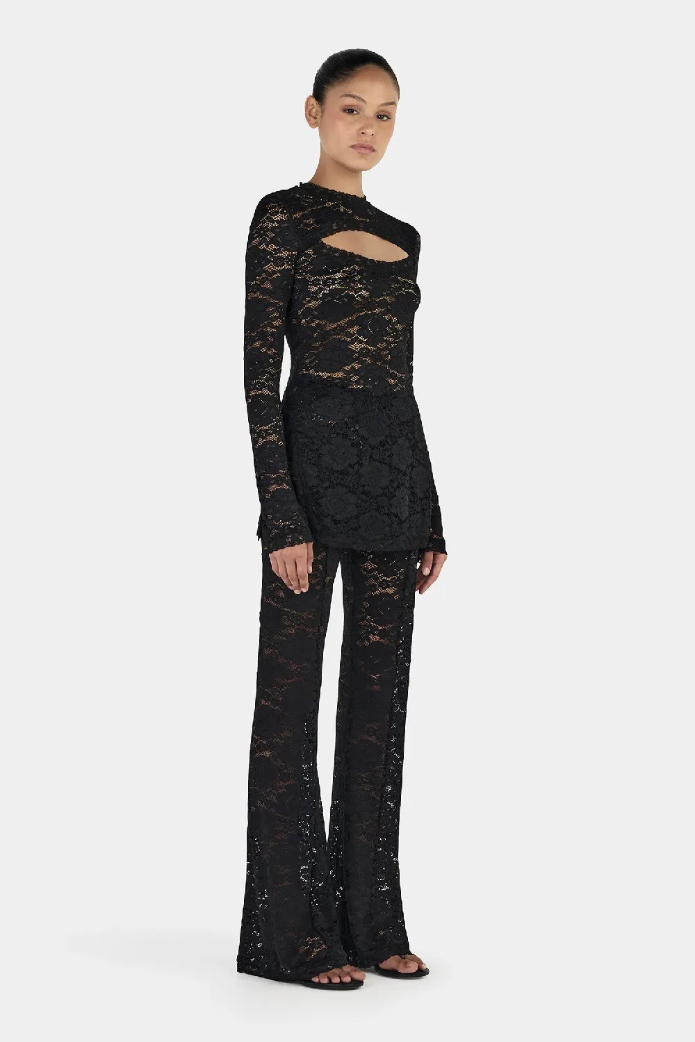 Misha Long Sleeve Top Black - 3