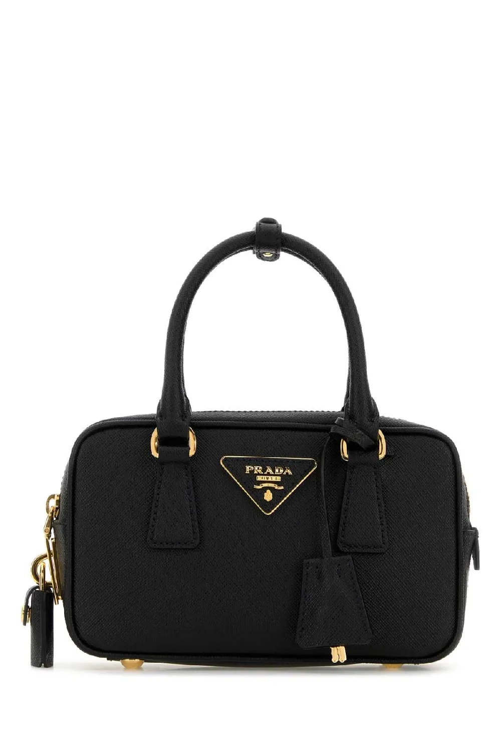 Prada Top Handle Bag — Black