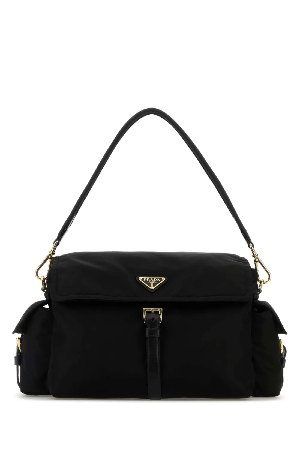 Prada Re-Nylon Shoulder Bag — Black
