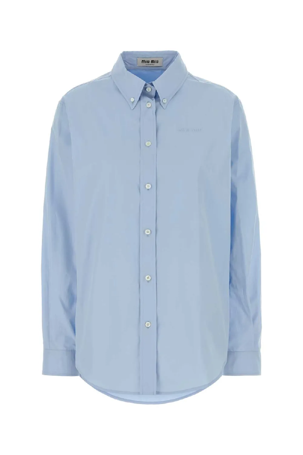 Miu Miu Poplin Shirt — Blue