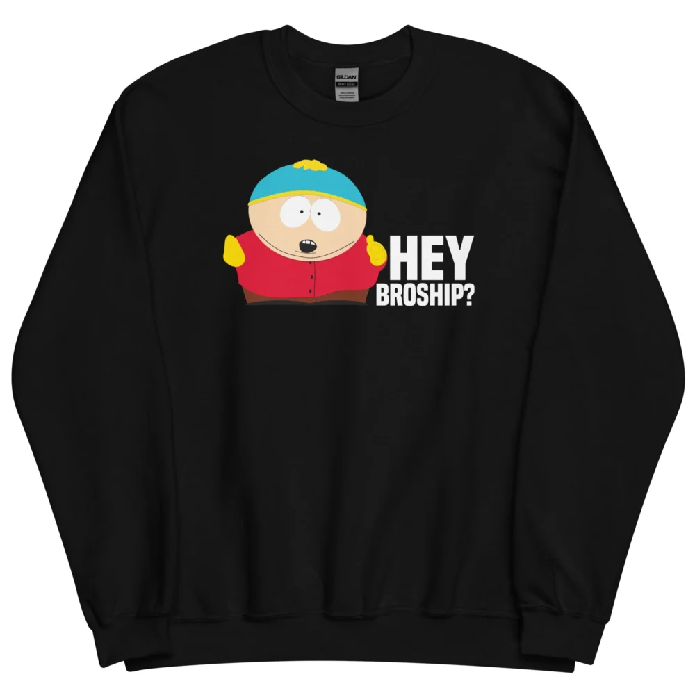 South Park Cartman Hey Broship Fleece Crewneck Sweatshirt