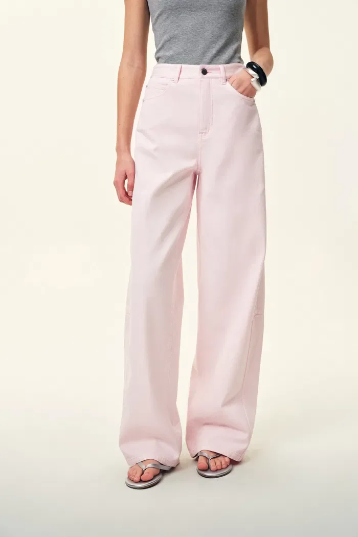 Sunset Soft Barrel Leg Jeans in Cotton Denim