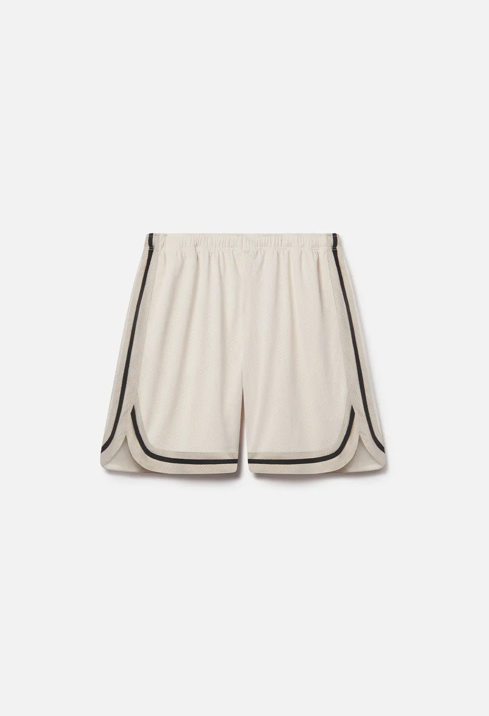 Shaolin Oversized Court Shorts / Salt x Tan