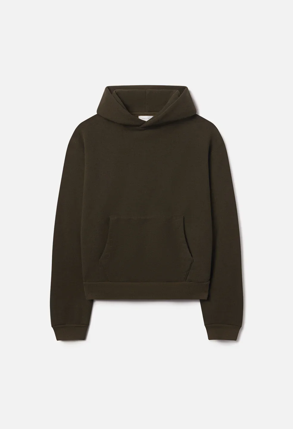 Silk Noil Hoodie / Olive