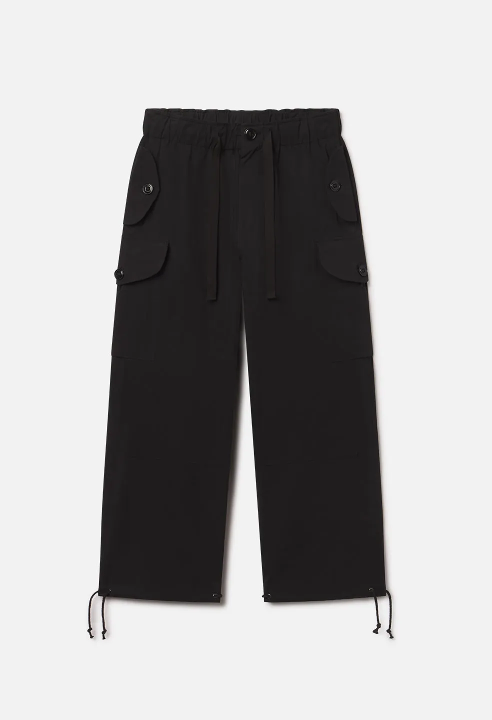 Canopy Cotton Cargo Pants / Black