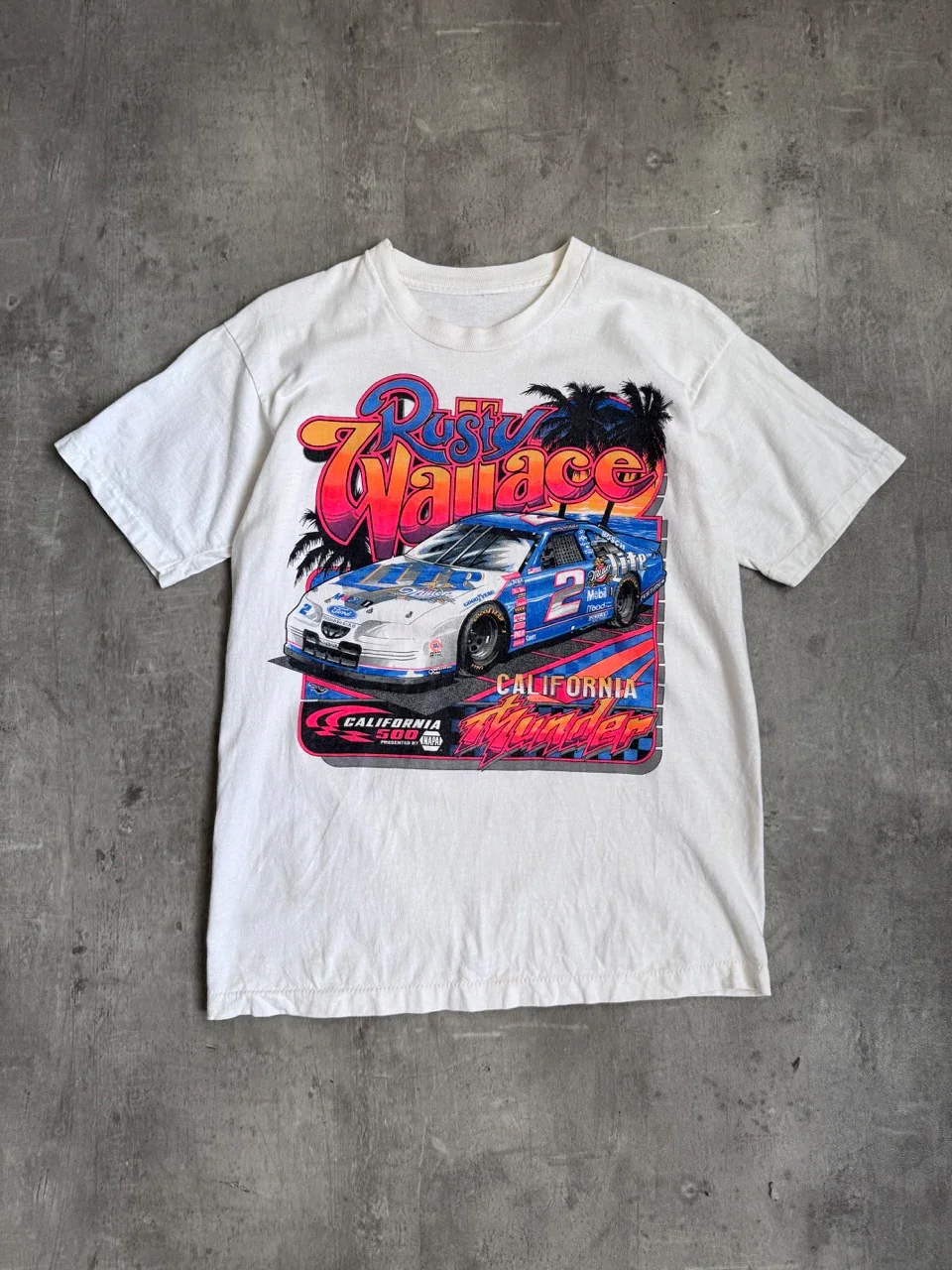 1997 Rusty Wallace Single Stitch Graphic Tee