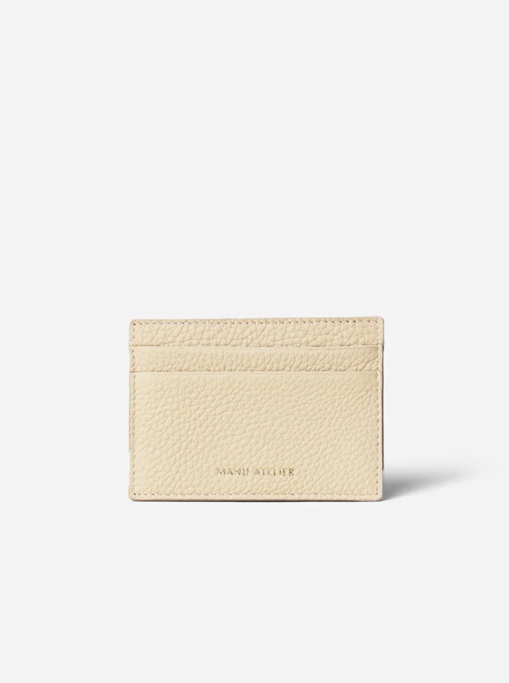 Manu Cardholder Vanilla Gold Embossed