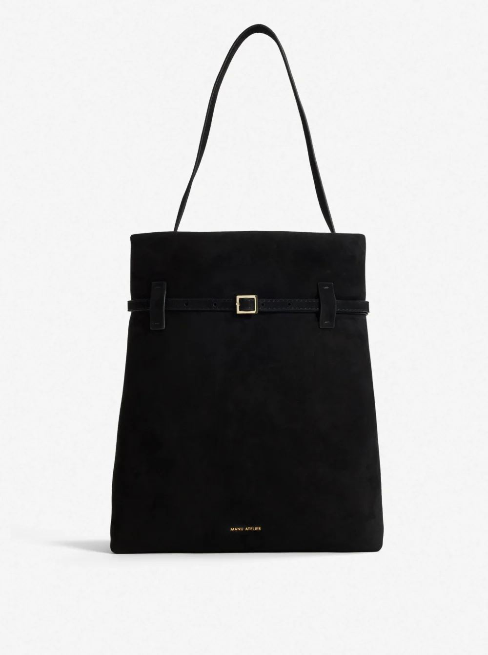 Tote du Jour Black Suede