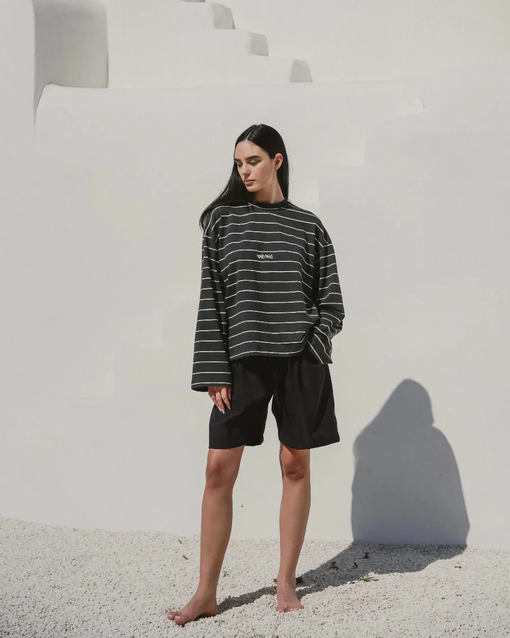 Dark green striped longsleeve