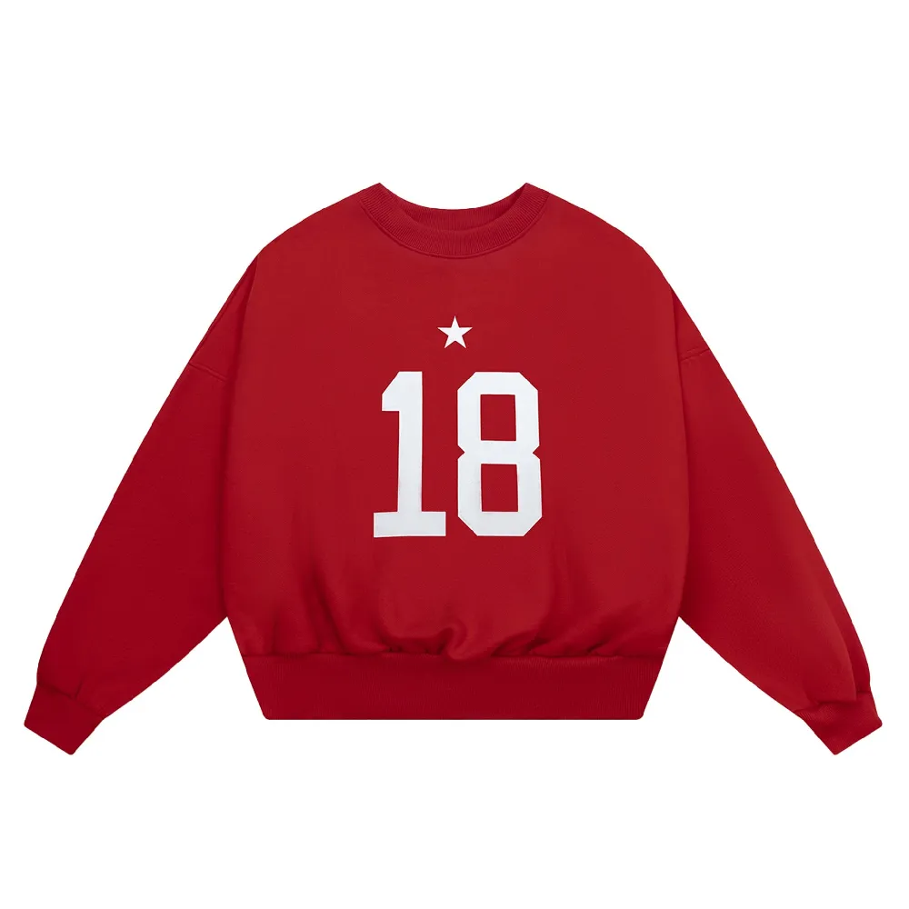 SW9 - Balance Number Sweater - Fire Red