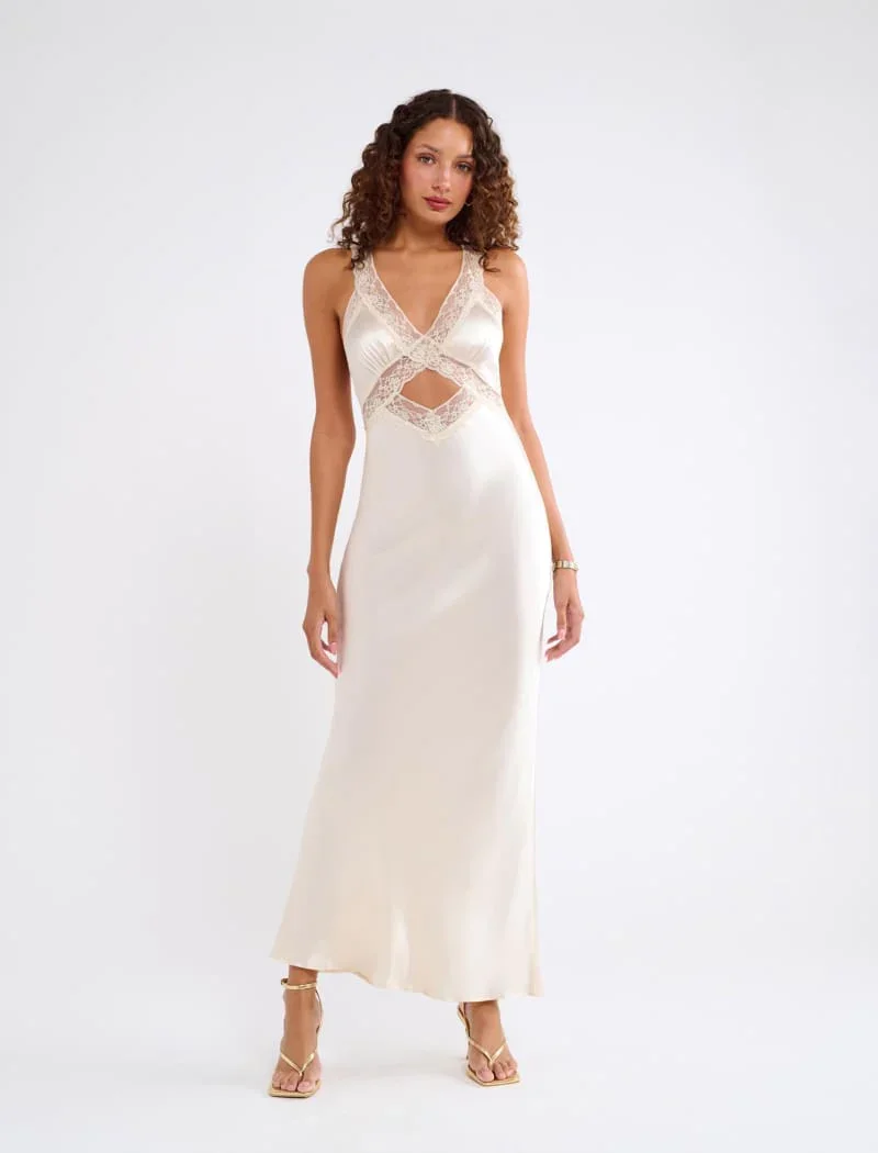 Crossroads Maxi Dress | Ivory
