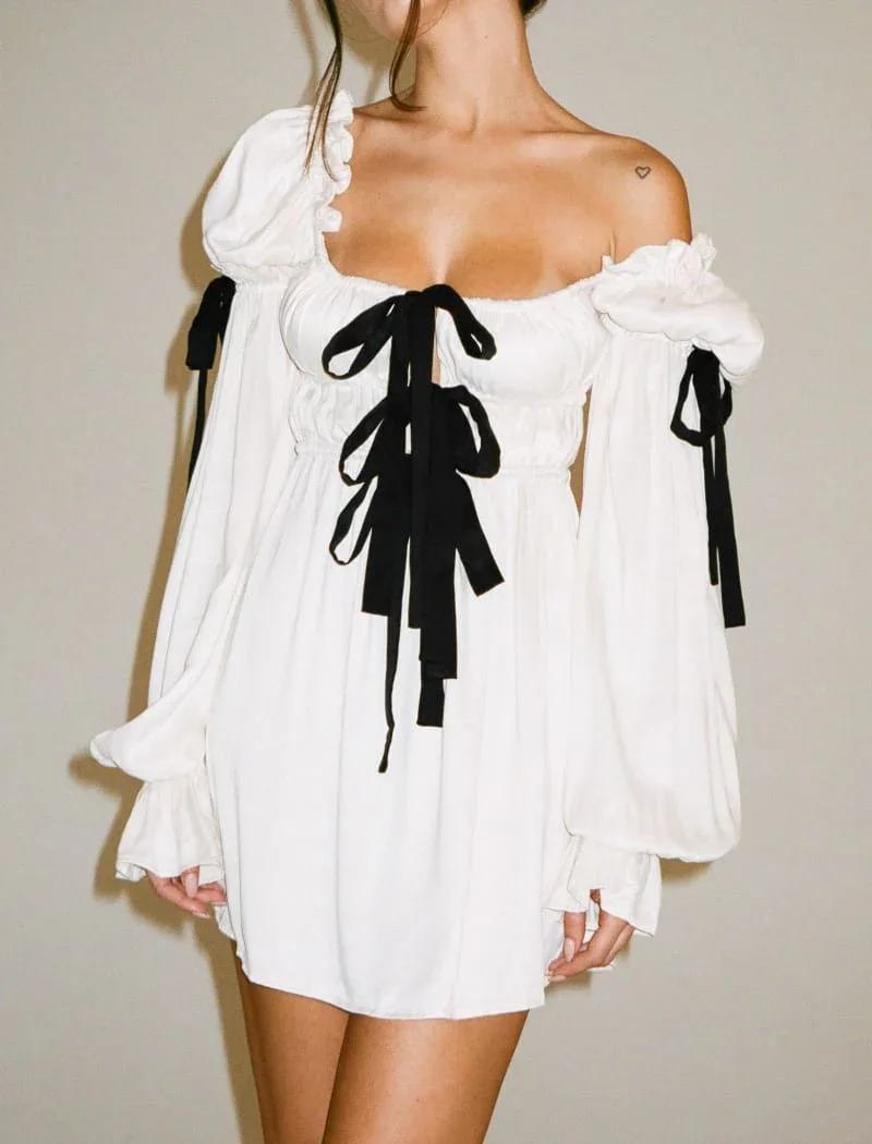 Macbeth Mini Dress | Bone