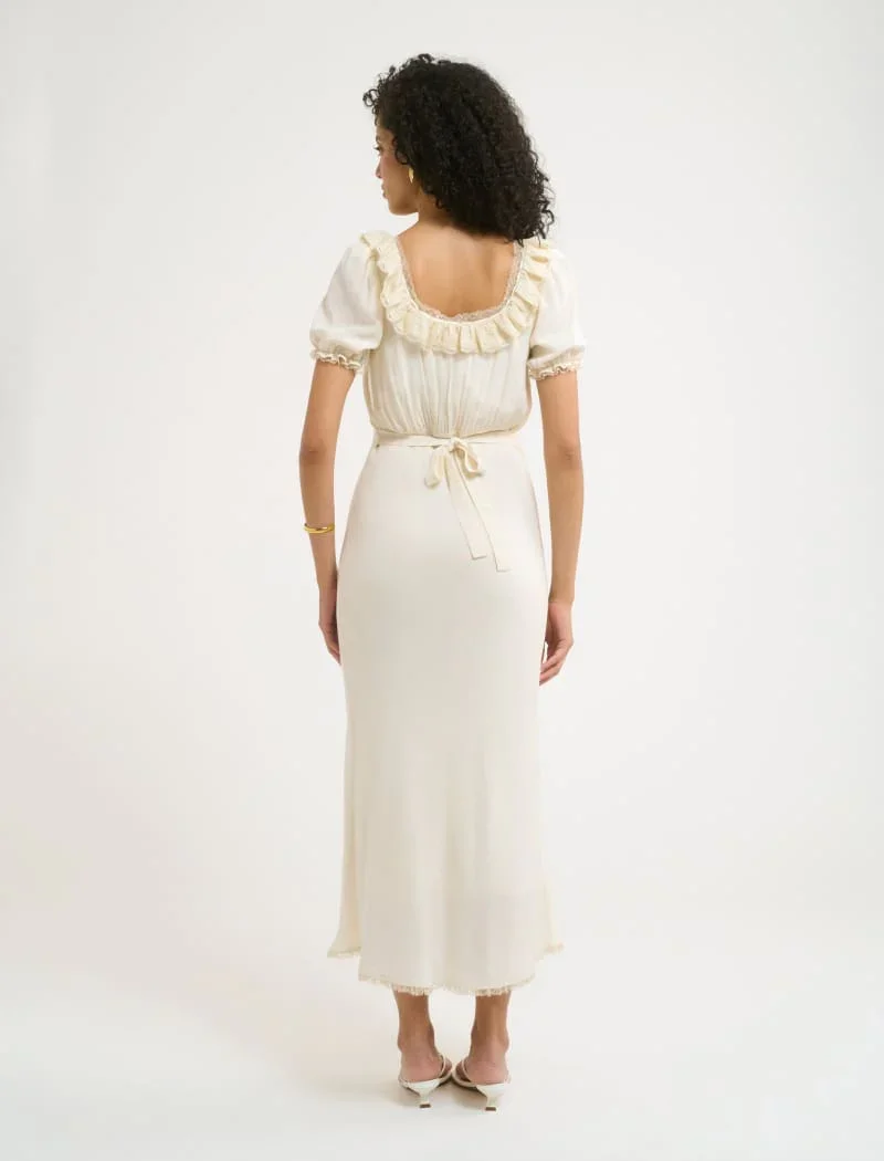 Little House Midi Dress | Cream - 3