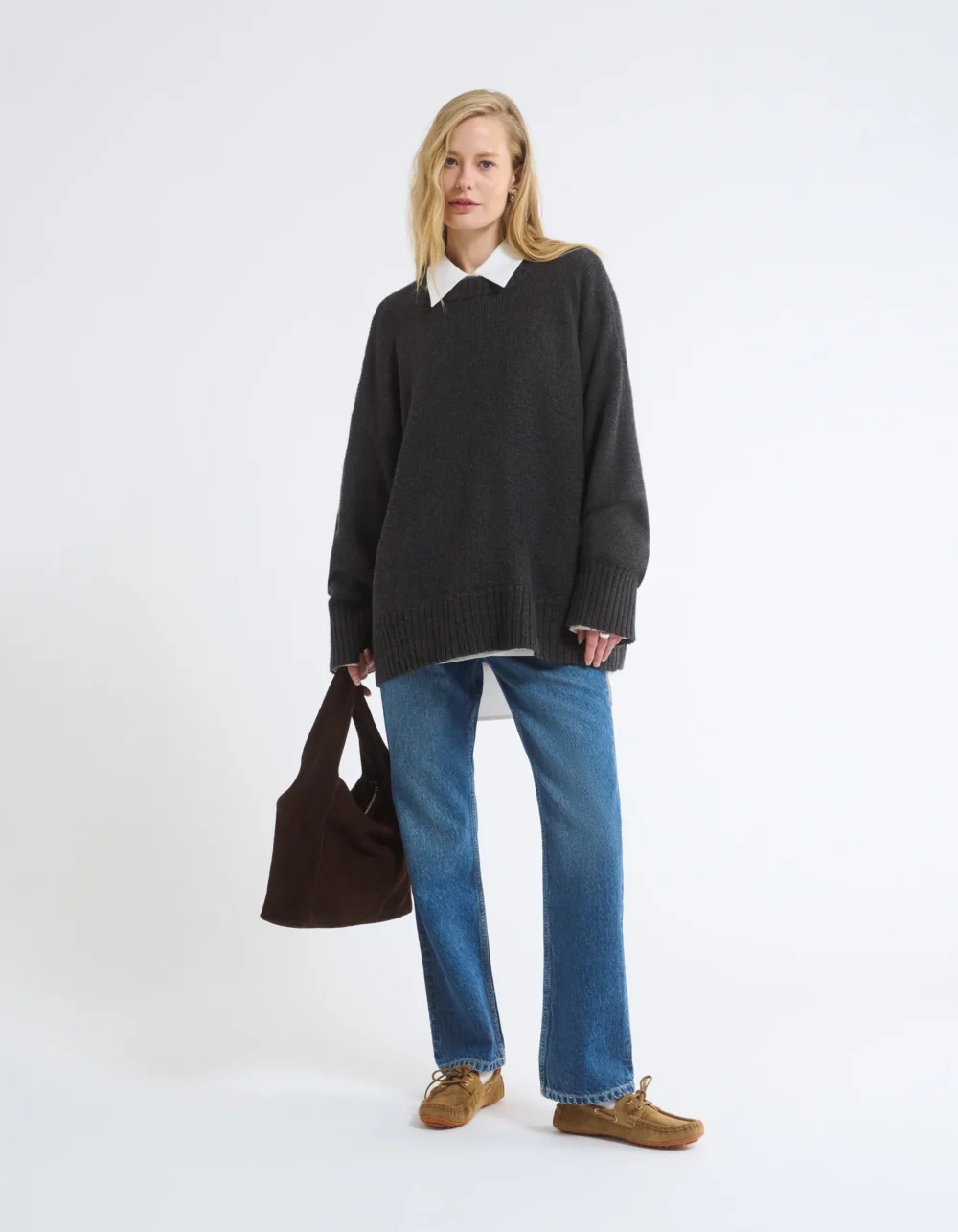 Fair Isle Sweater | Washed Black