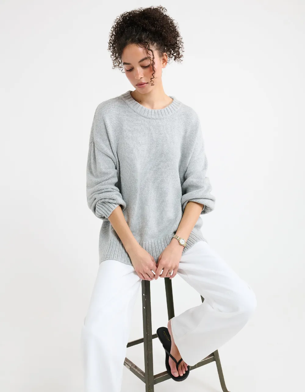 Fair Isle Sweater | Heather Gray
