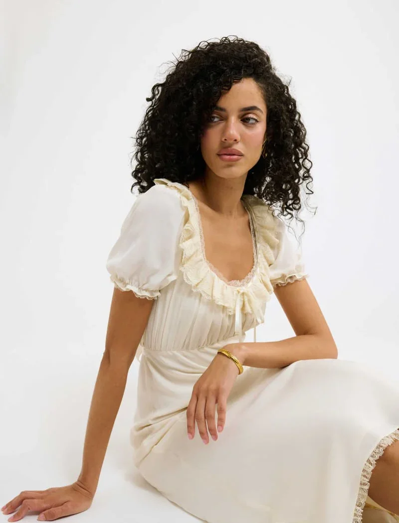 Little House Midi Dress | Cream - 5