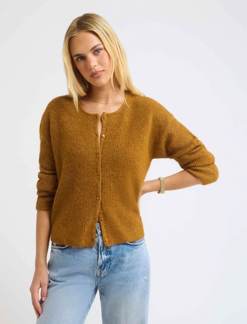 Newport Cardigan | Camel