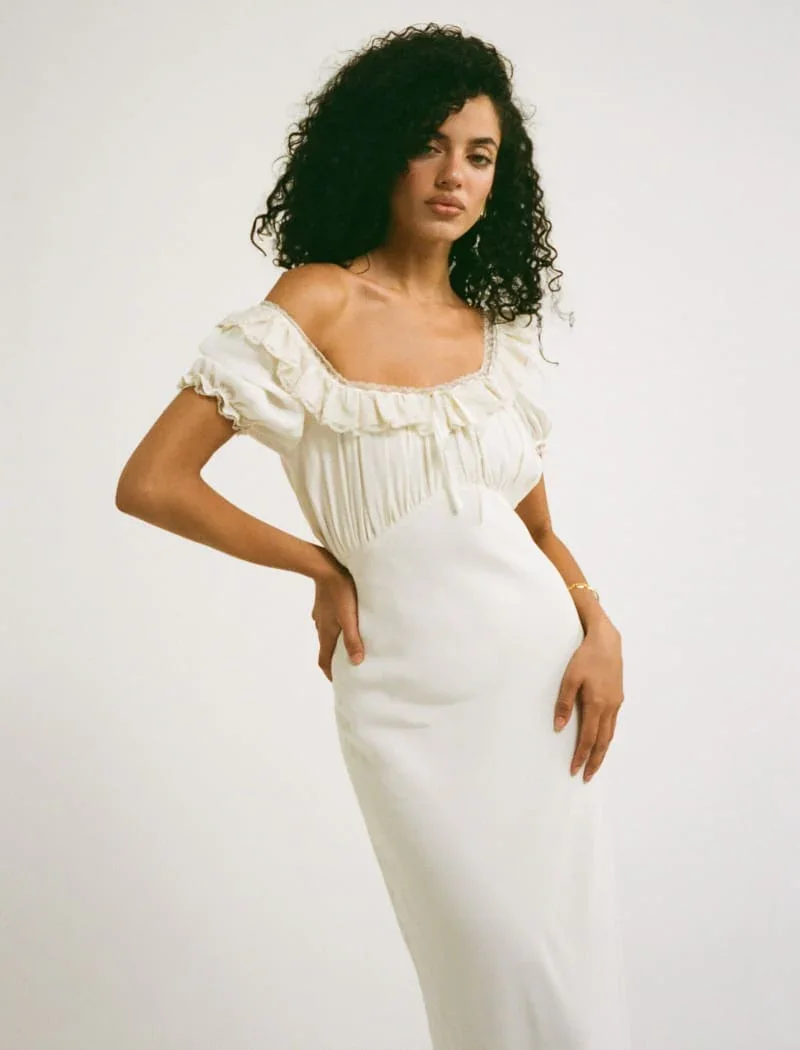 Little House Midi Dress | Cream - 2