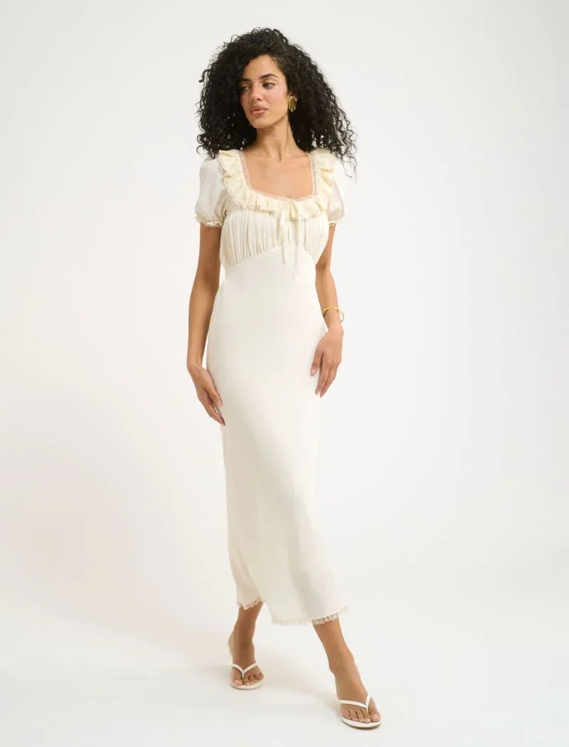 Little House Midi Dress | Cream