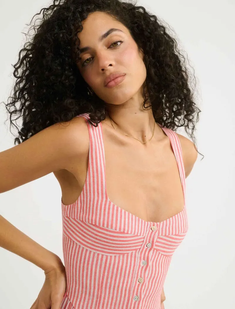 Sunwashed Romper | Sundown Stripe - 4