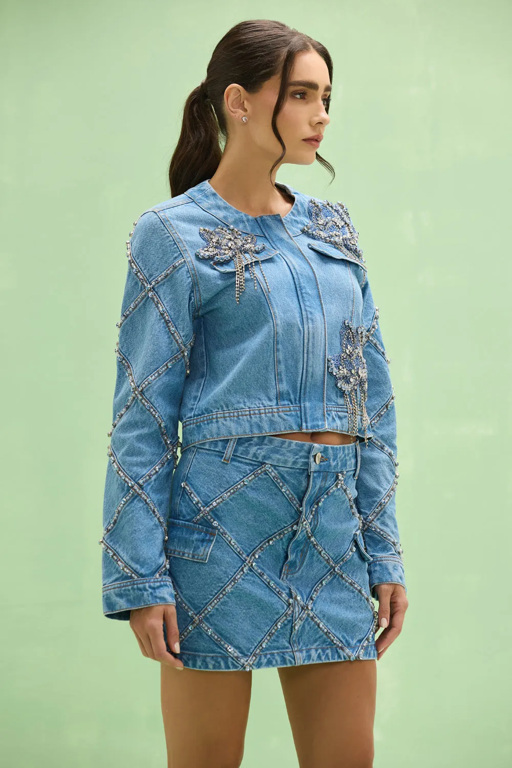 MARINA DENIM JACKET - 4