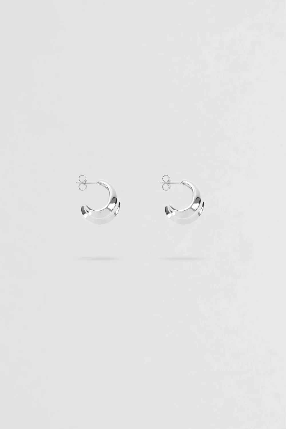 MEGA HOOPS SMALL SILVER