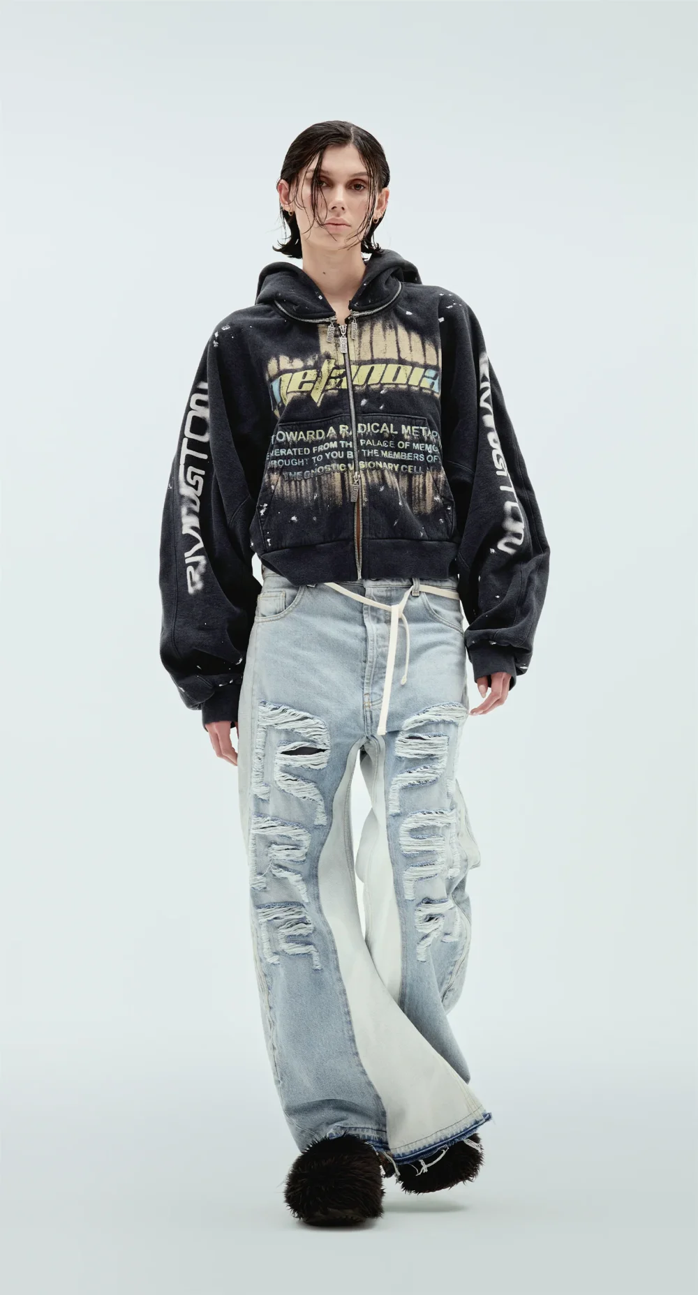 Radical Papers Rose Zip Hoodie