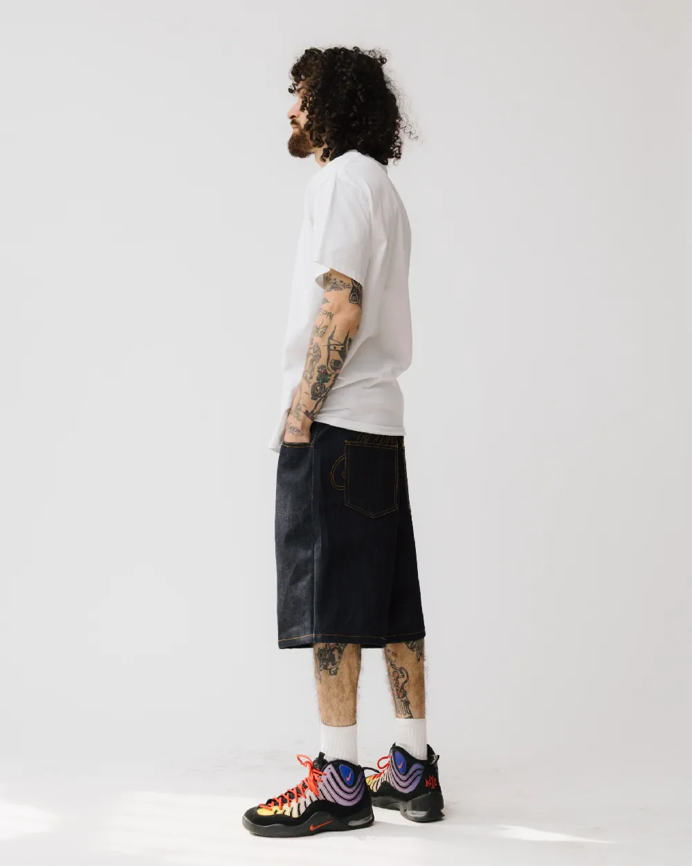Denim Carpenter Shorts - 5