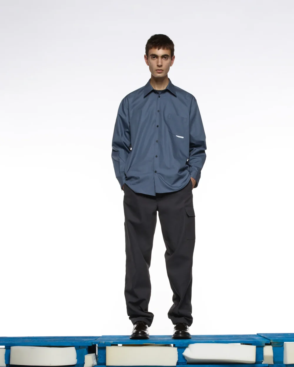 GR10K 21000 REPLICATED L/S SHIRT - CHARCOAL - 3