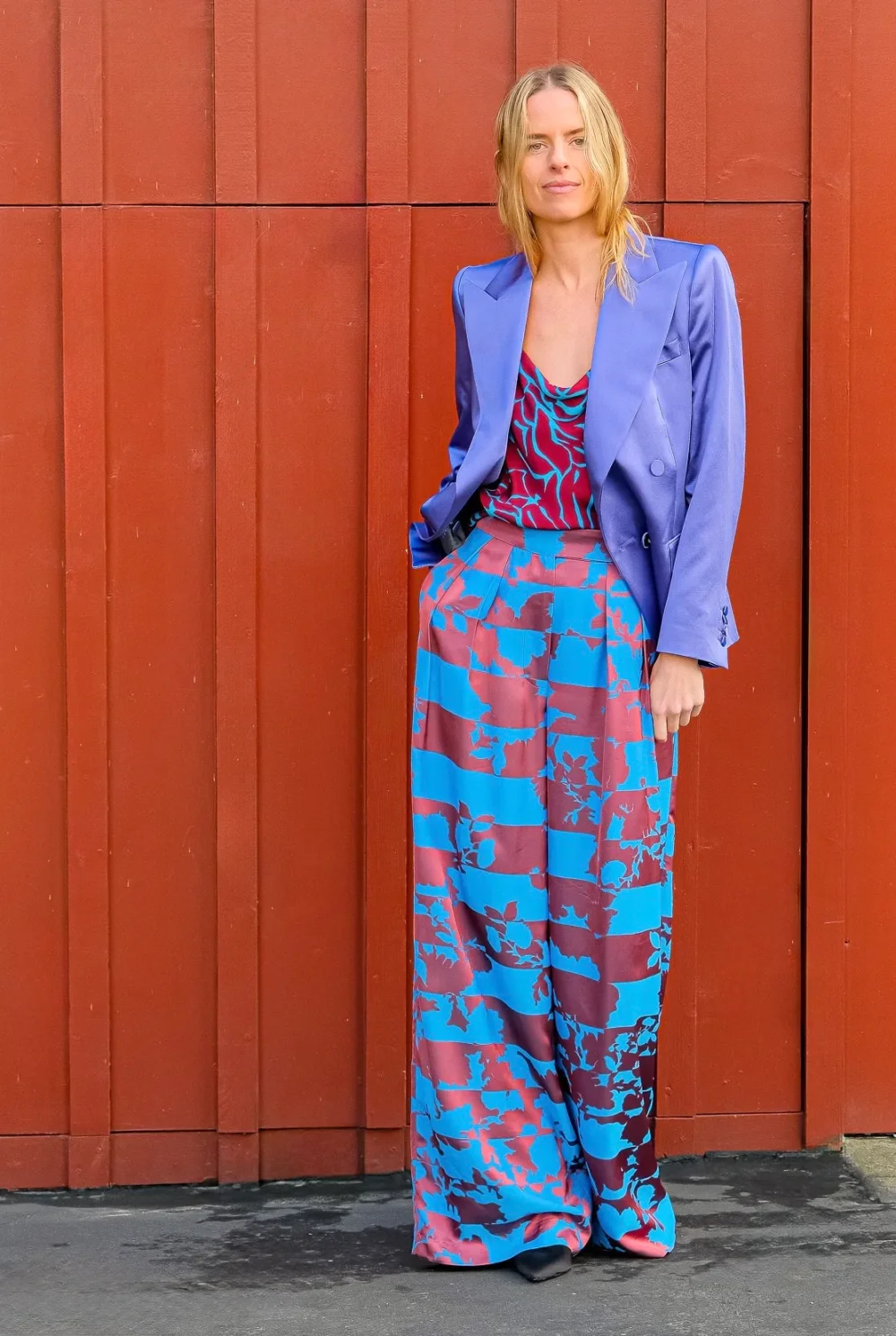 DRIES VAN NOTEN | JACQUARD WIDE LEG PRINTED TROUSER