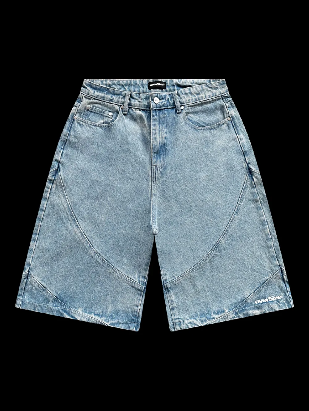 OVER5IZE "struct" JORTS LIGHT BLUE