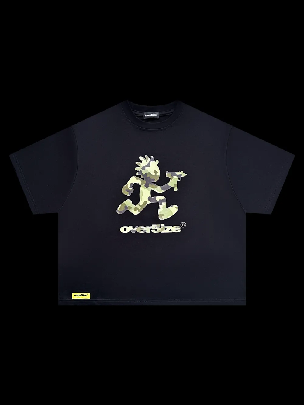OVER5IZE "kid" TEE BLACK