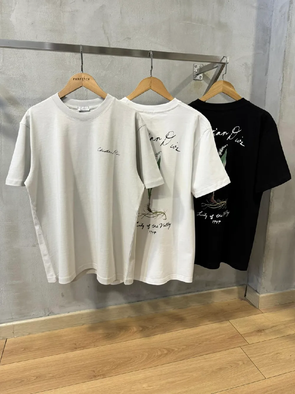 White CD handwritten relaxed cotton tee - 3