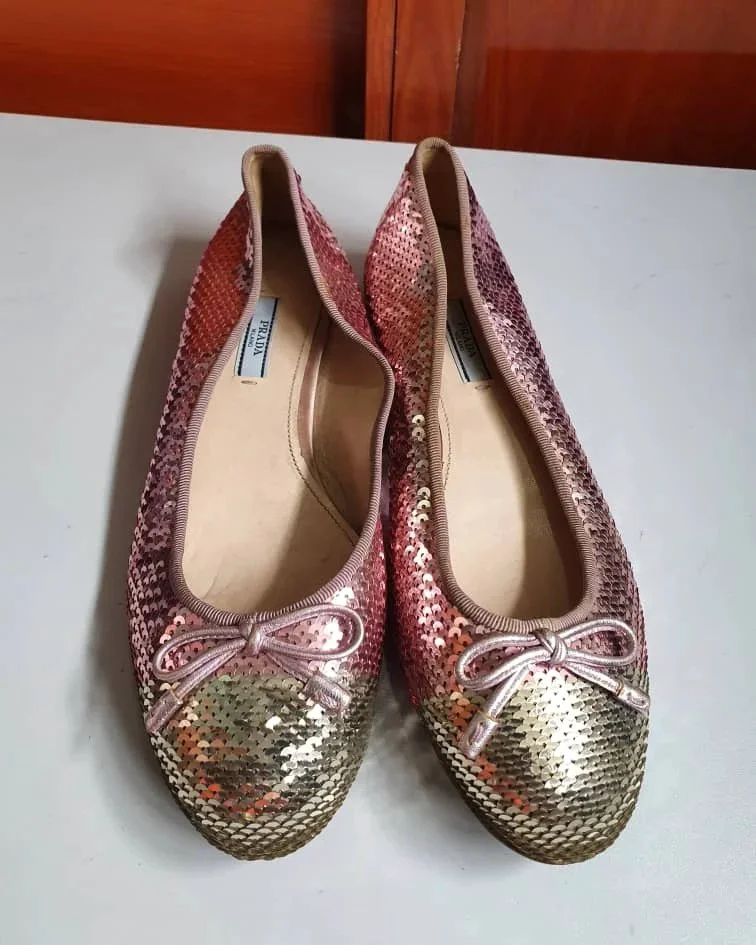 Prada flats 40