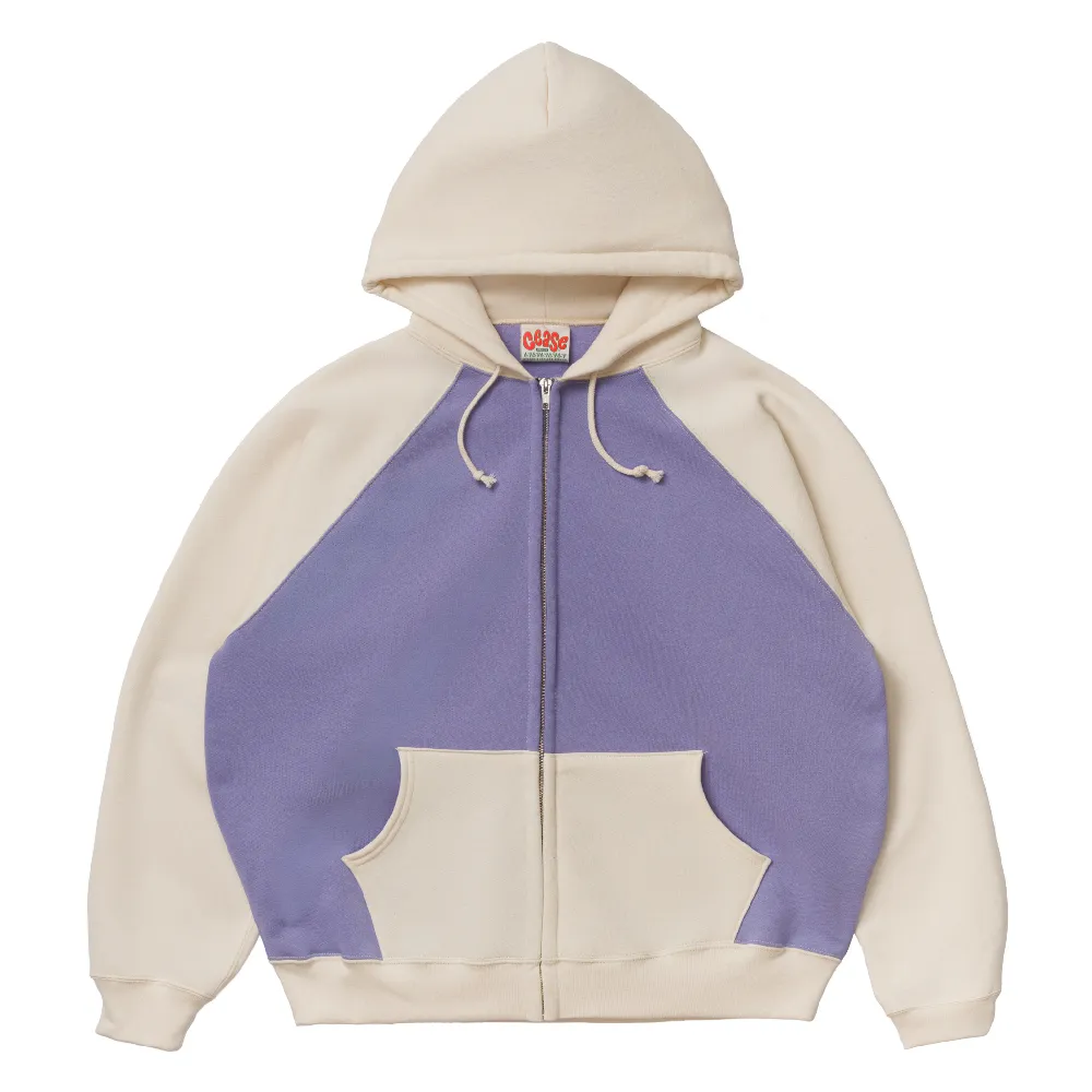 Light Raglan Zip Hoodie
