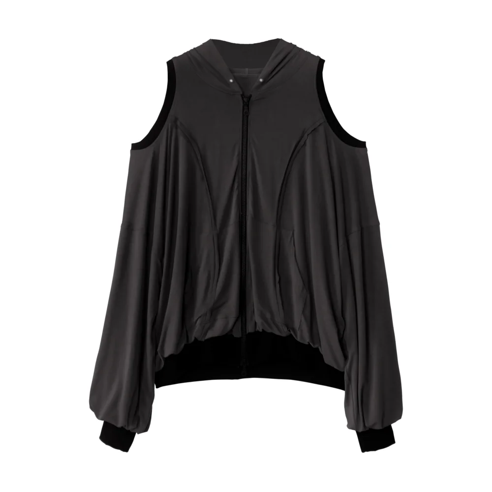 SHOULDER CUT HOODIE - 2