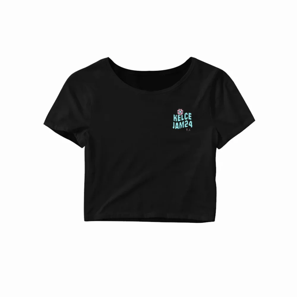 TK x Kelce Jam Warp Crop Collab Tee (Black)