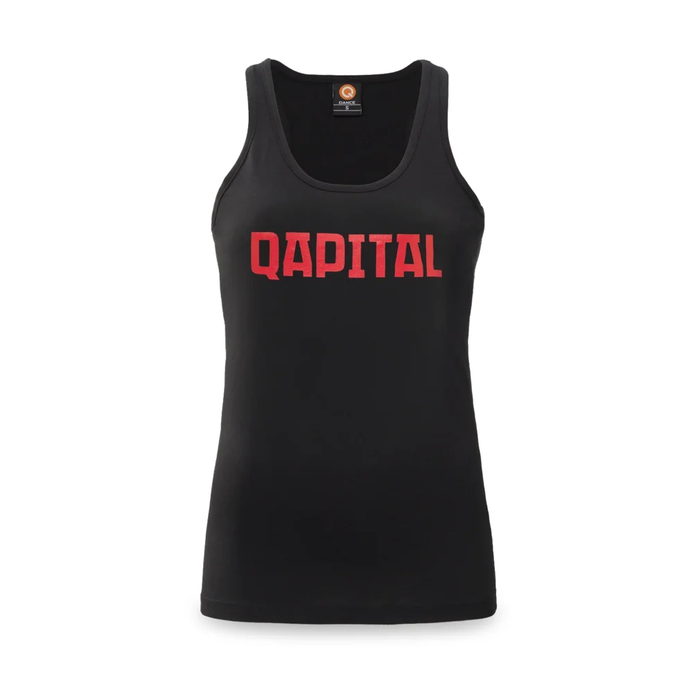 Qapital tanktop black/red