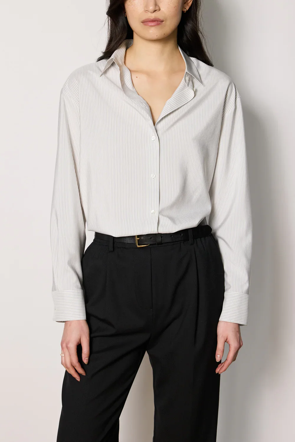 SUSAN SHIRT / IVORY STRIPE