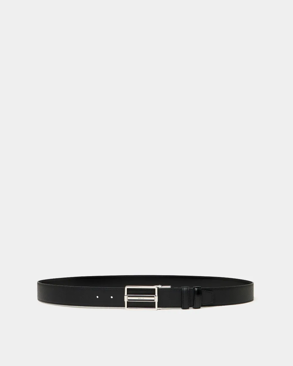 Dress Adjustable And Reversible Belt in Black Leather