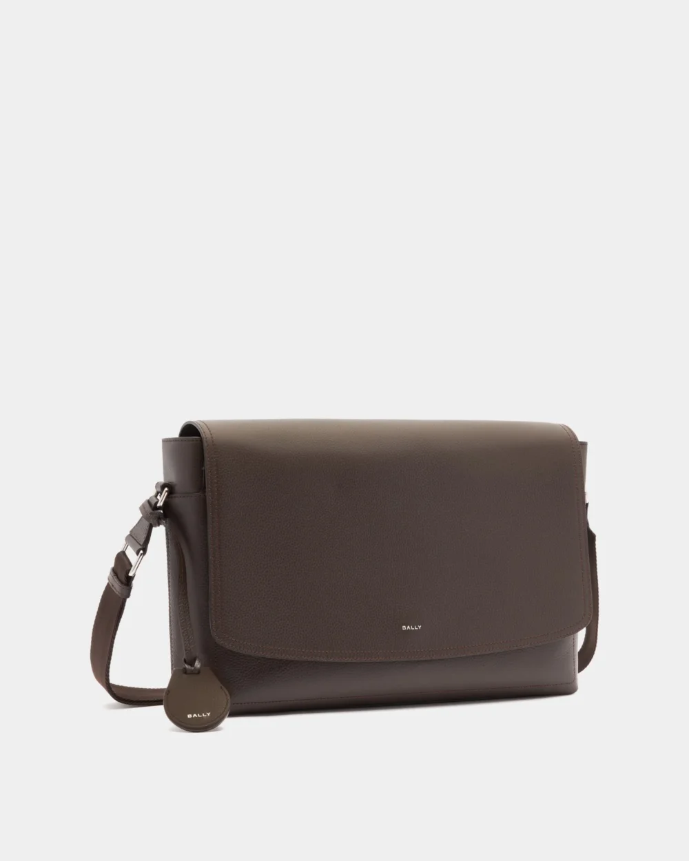 Capitol Crossbody Bag in Ebano Grained Leather - 4