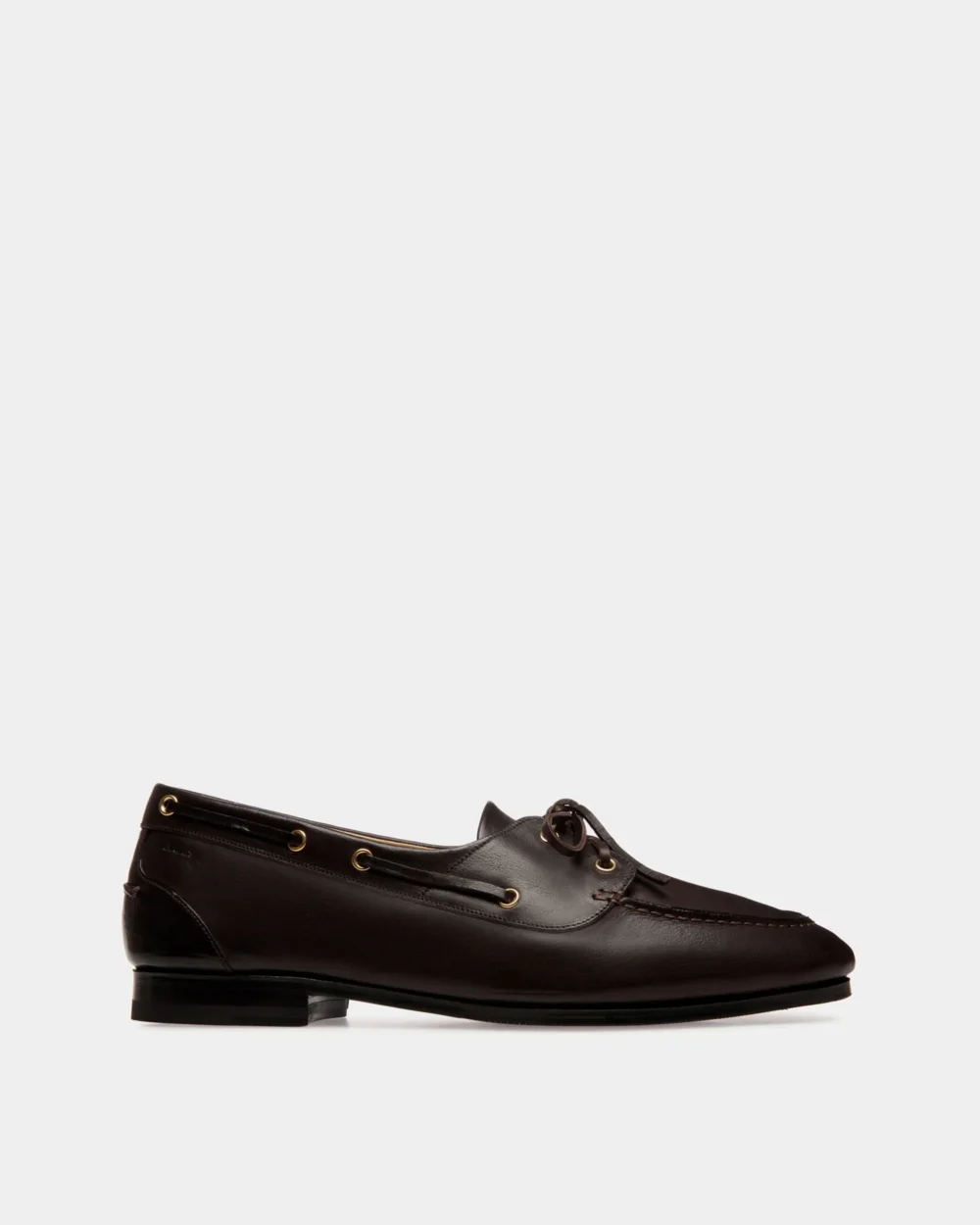 Plume Moccasin in Dark Brown Leather