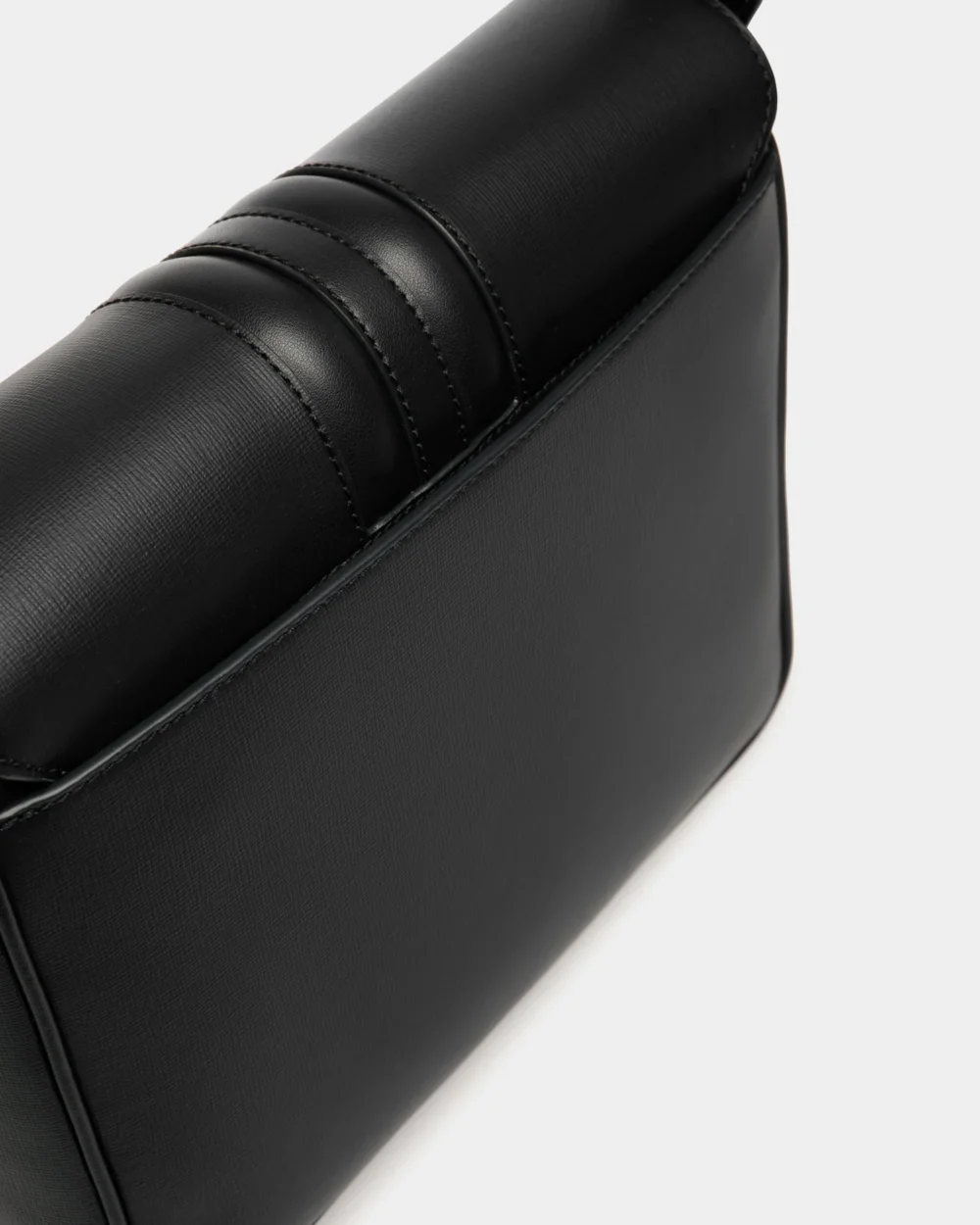 Mythos Crossbody Bag in Black Recycled Leather - 5