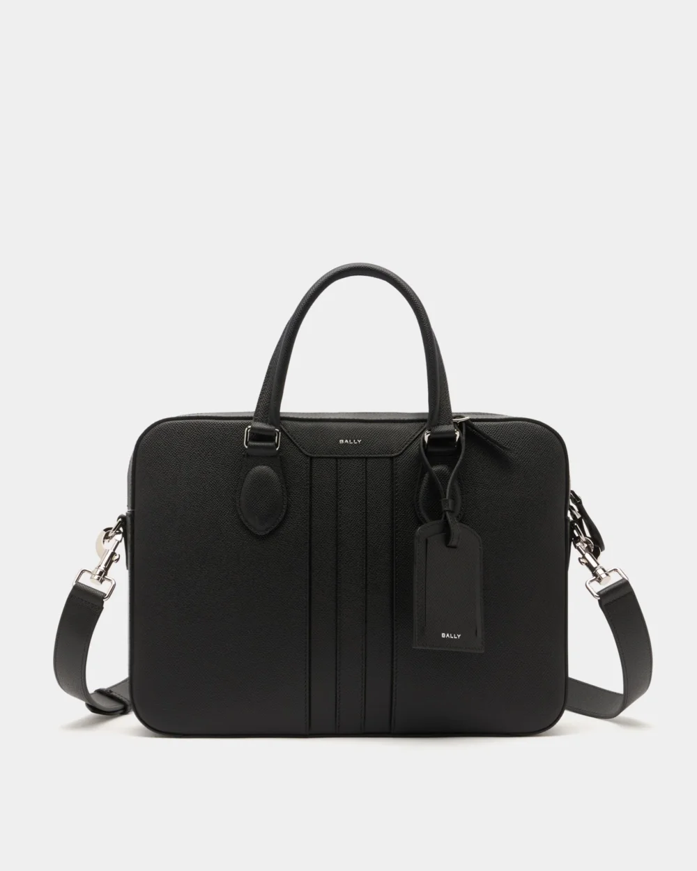 Beckett Briefcase in Black Leather