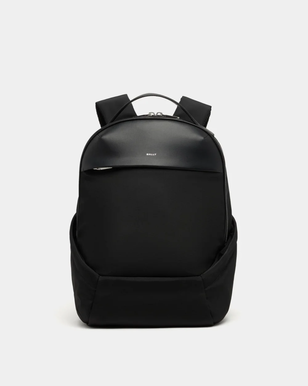 Vogel Backpack in Black Nylon and Recycled Leather