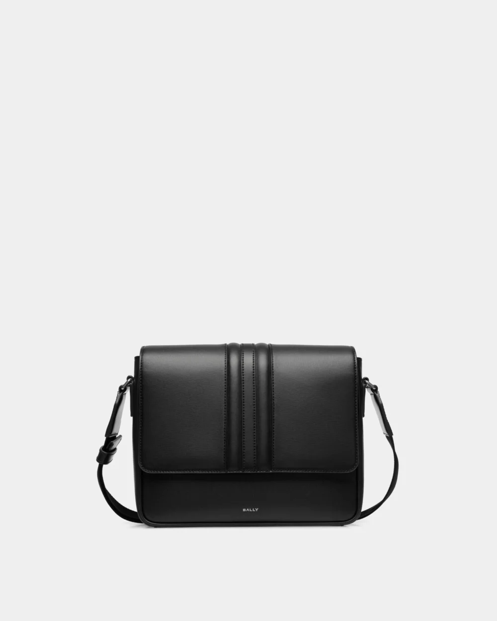 Mythos Crossbody Bag in Black Recycled Leather